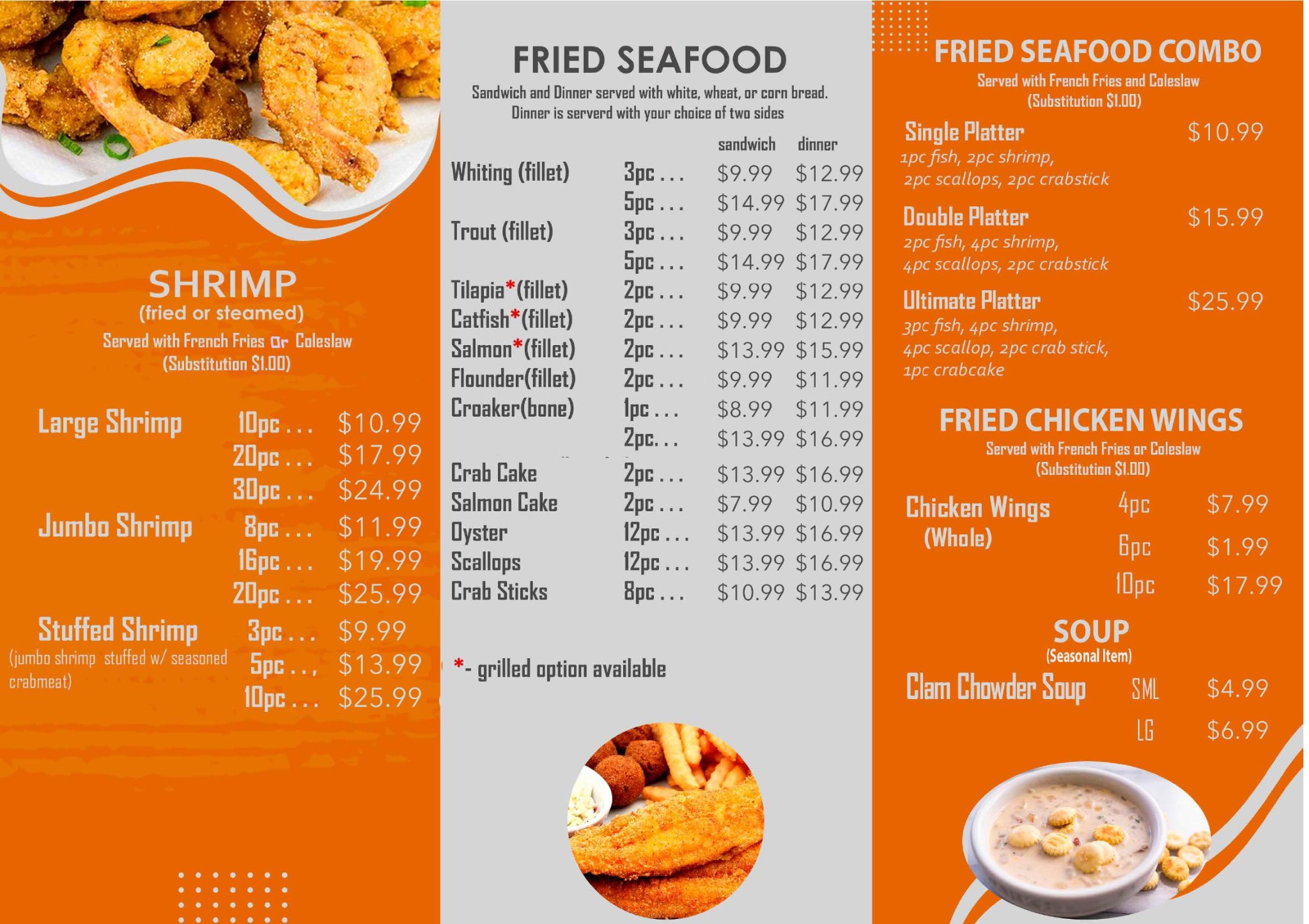 Menu Page 1